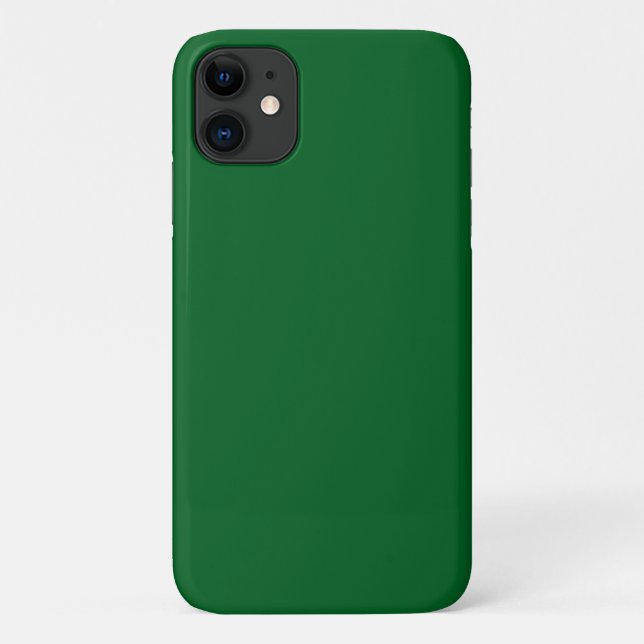 Coques Case-Mate iPhone Vert foncé forêt uni moderne  (Dos)