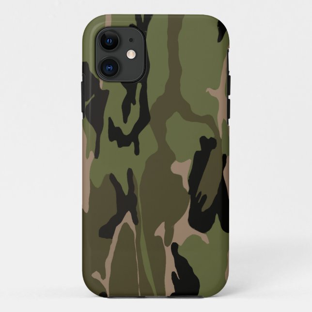 Coques Case-Mate iPhone Vert forêt Camo (Dos)
