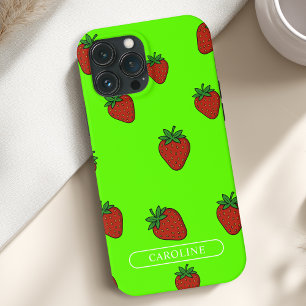 Case-Mate iPhone Case Vert fraise personnalisé