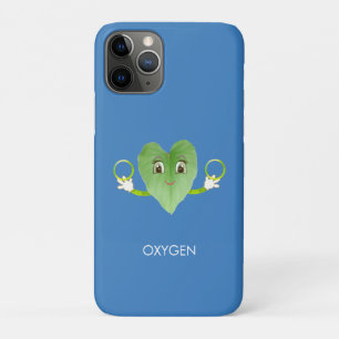 Case-Mate iPhone Case Vert Happy Heart Leaf sur Bleu Ciel