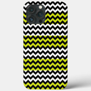 Case-Mate iPhone Case Vert noir blanc Chevron Zigzag