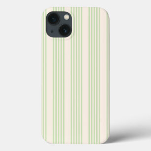 Case-Mate iPhone Case Vert pâle et beige cinq rayures motif