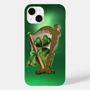 Coque Pour iPhone 14 VERT SHAMROCK HARP vert