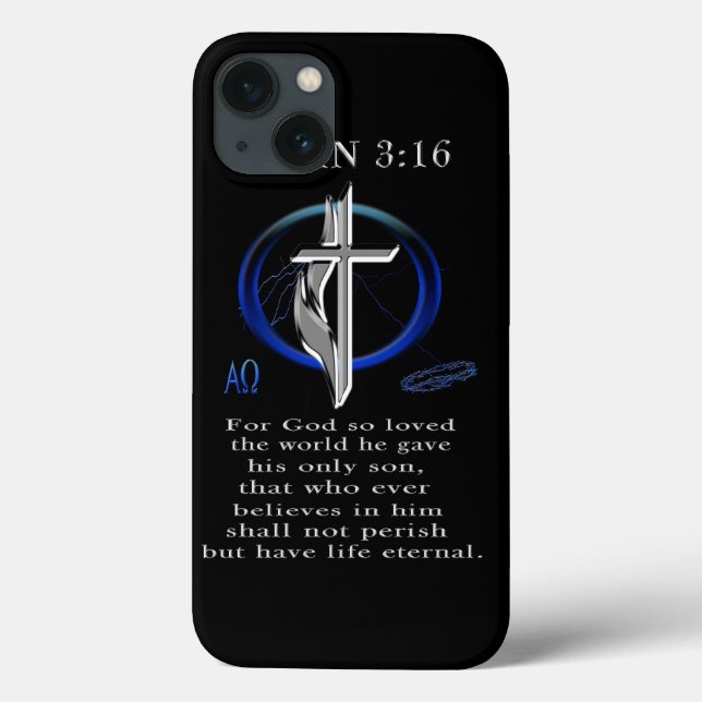 Coques Case-Mate iPhone Vêtements de John 3:16 (Verso)
