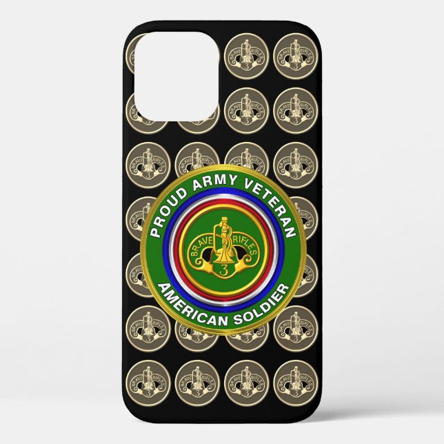 Coques Case-Mate iPhone Vétéran du 3e régiment de cavalerie blindé (Verso)