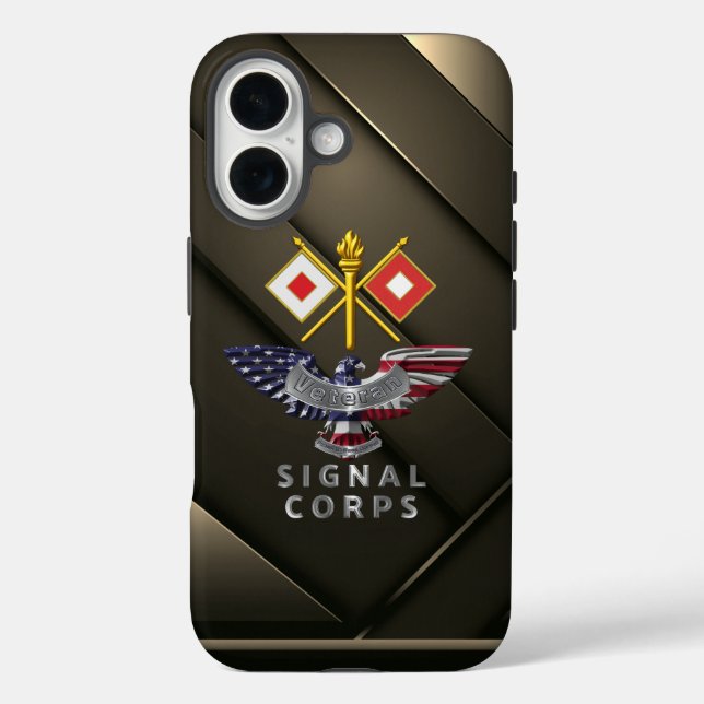 Coques Case-Mate iPhone Vétéran du Corps des transmissions (Verso)