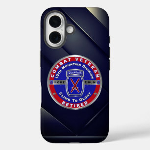 Coques iPhone 16 Vétéran retraité de la 10e division de montagne