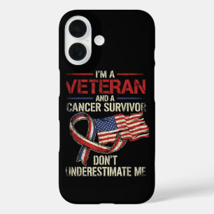 Coques iPhone 16 Vétéran survivant du cancer Ne me sous-estimez pas