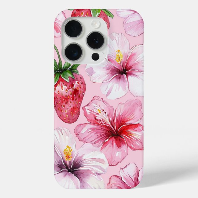 Coques Case-Mate iPhone Vibes d'été rose  (Verso)