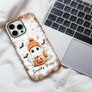 Coques iPhone 16 Pro Max Vibes Éffrayantes d'épices citrouilles personnalis