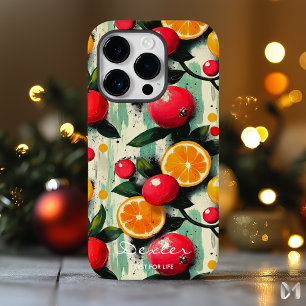 Coque Pour iPhone 14 Pro Vibrance Fruitueuse avec Délice de Citron et de Ba