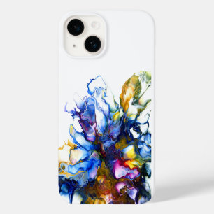 Coque Pour iPhone 14 Vibrant Abstrait Fluid Art Luxe