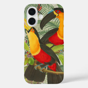 Coques iPhone 16 Vibrant Tropical Toucan Birds Art Exotic Jungle