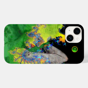 Coques Pour iPhone VIBRATIONS DE LA MATIÈRE Femme fractale verte