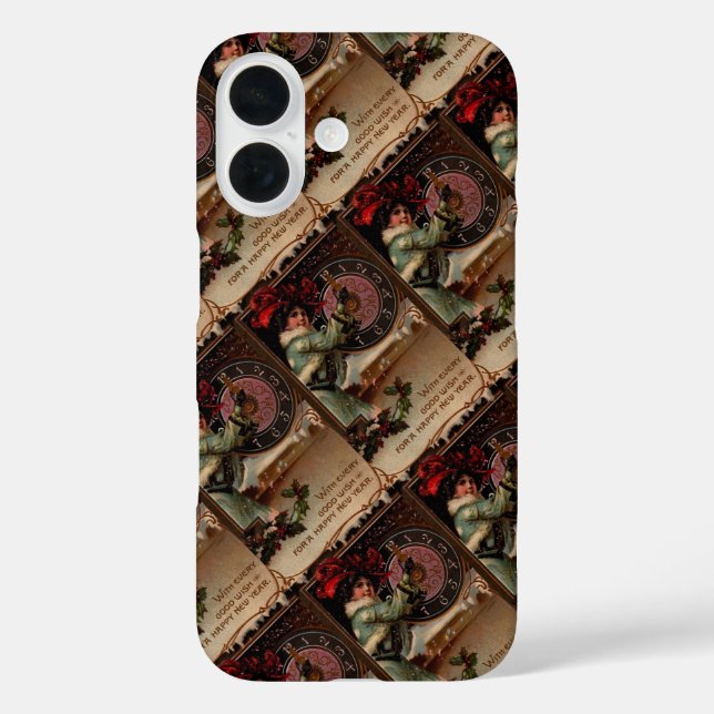 Coques Case-Mate iPhone Victorian Lady New Year (Verso)