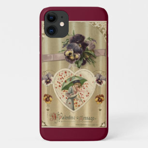 Coque iPhone 11 Victorian Lady Vintage Valentine
