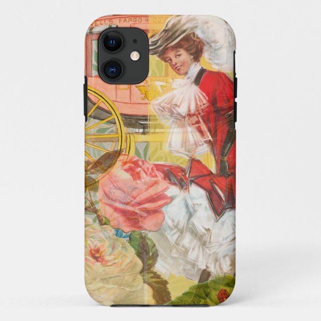Coques Case-Mate iPhone Victorian Lady Woman Fun Carriage (Dos)