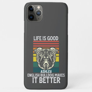 Case-Mate iPhone Case Vie Bon Avec L'Anglais Bulldog Retro Vintage