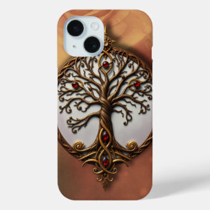Coque Pour iPhone 15 Vie Mystique de l'Arbre