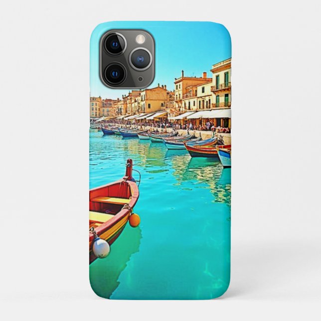 Coques Case-Mate iPhone Vie portuaire méditerranéenne dynamique (Dos)