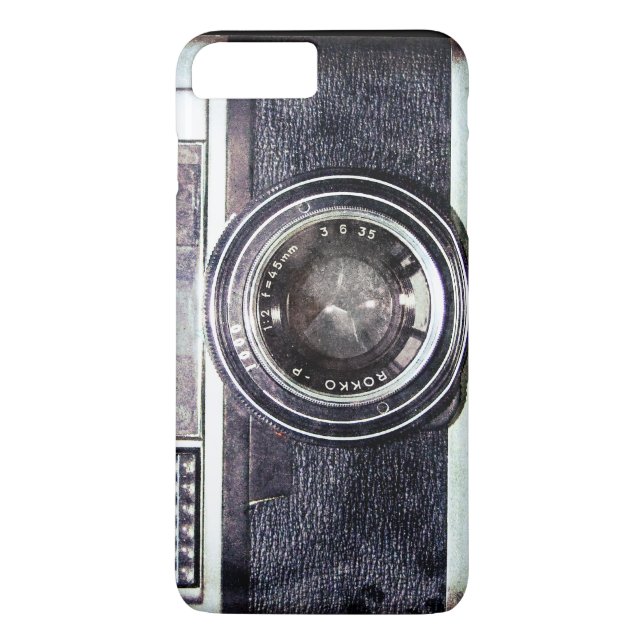 Coques Case-Mate iPhone Vieil appareil-photo noir (Dos)