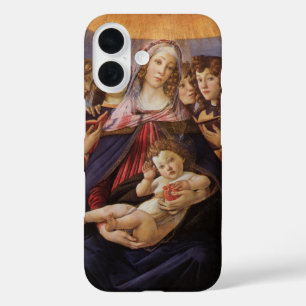Coques iPhone 16 Vierge et enfant aux anges par Sandro Botticelli