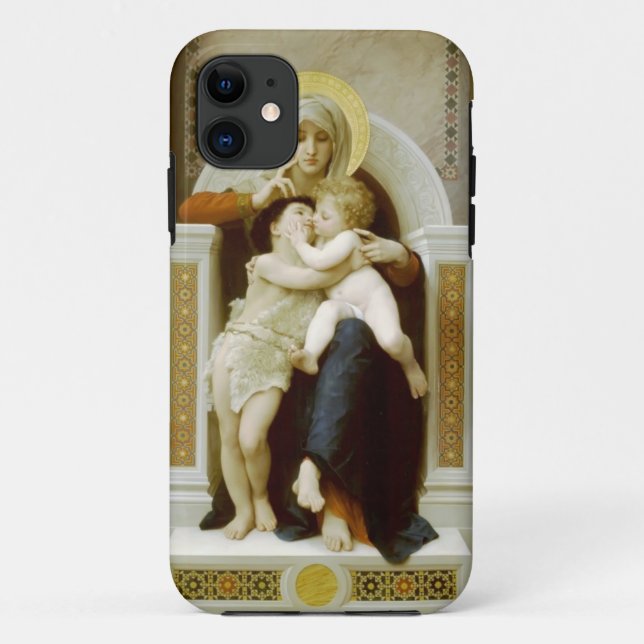 Coques Case-Mate iPhone Vierge, Jésus et St John de William Bouguereau-The (Dos)
