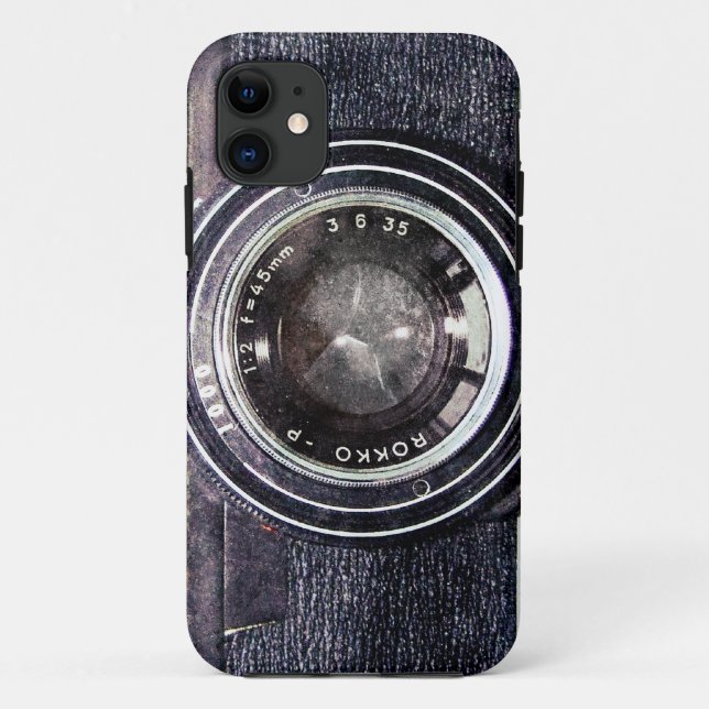 Coques Case-Mate iPhone Vieux appareil photo noir (Dos)