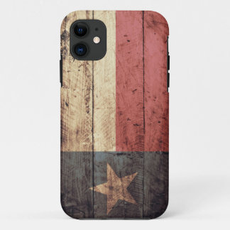 Etui iPhone Case-Mate Vieux drapeau en bois du Texas ;