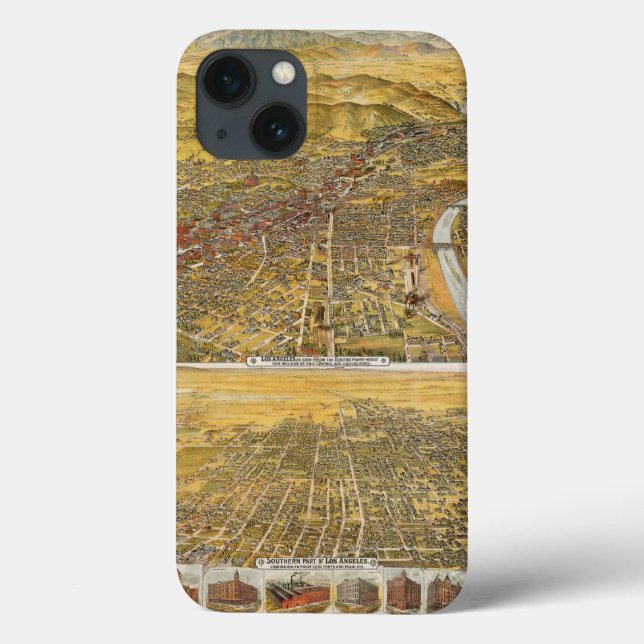 Coques Case-Mate iPhone View Of Los Angeles, 1894 (Verso)