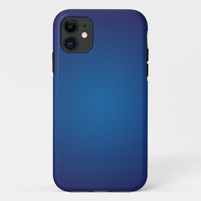Coques Case-Mate iPhone Vignette en bleu foncé profond (Dos)
