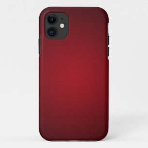 Coque iPhone 11 Vignette Grainée Rouge-Noir Tendance