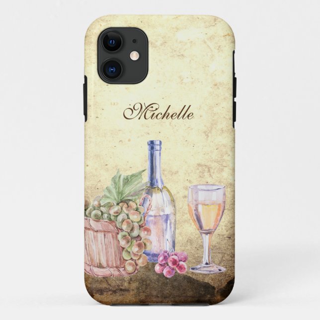 Coques Case-Mate iPhone Vignobles Wineglass personnalisé (Dos)