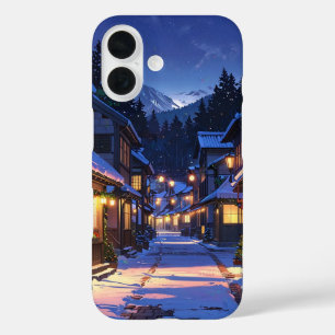 Coques iPhone 16 Village d'hiver