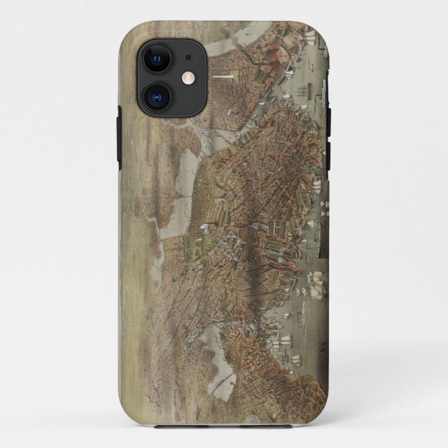 Coques Case-Mate iPhone Ville de Boston le Massachusetts 1873 (Dos)