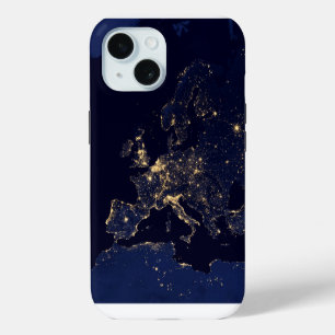 Coque Pour iPhone 15 Ville Éclairante Dans Plusieurs Villes Européennes