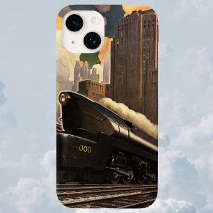 Coques Pour iPhone Ville vintage, train duplex T1 sur voies ferrées