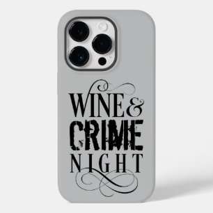 Coque Pour iPhone 14 Pro Vin & Crime Night - drôle crime vrai Coque-Mate iP