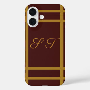 Coques iPhone 16 Vin doré personnalisé