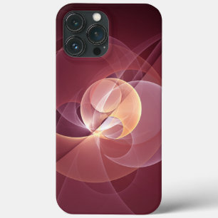 Case-Mate iPhone Case Vin moderne élégant Abstrait Art fractal rouge