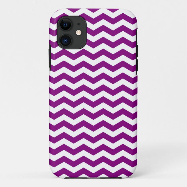Coques Case-Mate iPhone Vina Del Mar Purple Wave Chevron (Dos)