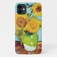 Vincent Van Gogh Trois Tournesols Dans un Vase