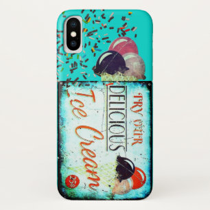 Etui iPhone Case-Mate Vintage glacier cône signe turquoise