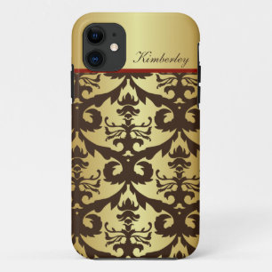 Etui iPhone Case-Mate Vintage Gold Damask
