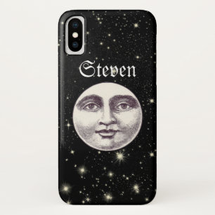 Case-Mate iPhone Case Vintage homme dans la lune pleine lune visage noir