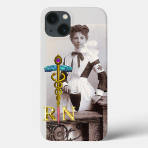 Case-Mate iPhone Case VINTAGE INFIRMIÈRE et or Caducée NR Emblem Coque-M