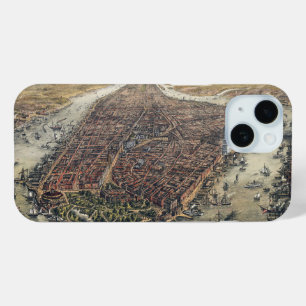 Coque Pour iPhone 15 Vintage New York City, Manhattan, Pont de Brooklyn