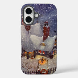 Coques iPhone 16 Vintage Noël, Atelier du Père Noël Pôle Nord