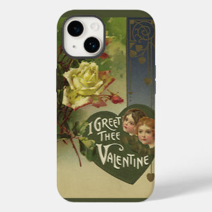 Coques Pour iPhone Vintage Saint Valentin victorienne, filles et Rose