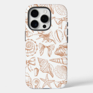 Coques iPhone 16 Pro Vintage Seashell Beach Vibe Tropical Été